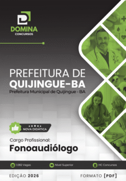 Fonoaudiólogo Quijingue BA | Apostila 2026