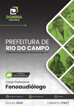 Fonoaudiólogo Rio do Campo SC | Apostila 2026