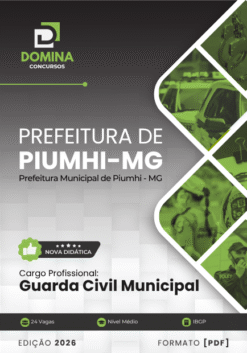 Guarda Civil Municipal Piumhi MG | Apostila 2026