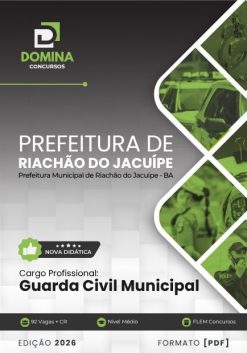 Guarda Civil Municipal Riachão do Jacuípe BA | Apostila 2026