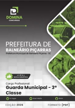 Guarda Municipal Balneário Piçarras SC | Apostila 2026