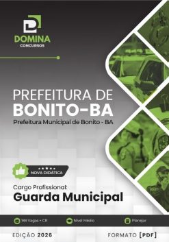 Guarda Municipal Bonito BA | Apostila 2026