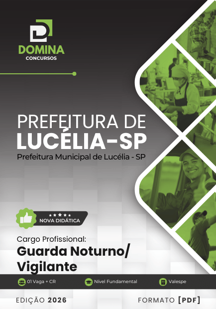 Guarda Noturno Lucélia SP | Apostila 2026 1 Guarda Noturno Lucélia SP | Apostila 2026