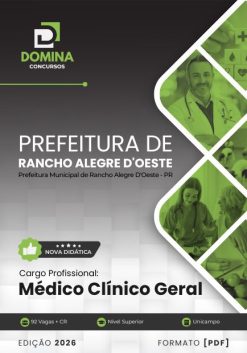 Médico Clínico Geral Rancho Alegre D’Oeste PR | Apostila 2026