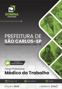 Médico do Trabalho São Carlos SP | Apostila 2026