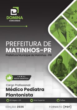 Médico Pediatra Plantonista Matinhos PR | Apostila 2026