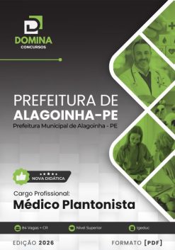 Médico Plantonista Alagoinha PE | Apostila 2026