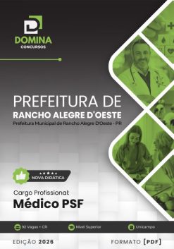 Médico PSF Rancho Alegre D’Oeste PR | Apostila 2026