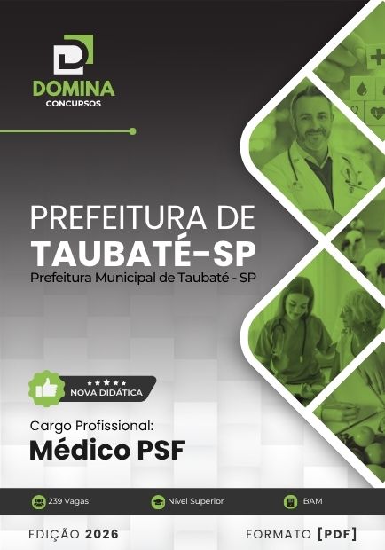Médico PSF Taubaté SP | Apostila 2026 1 Médico PSF Taubaté SP | Apostila 2026