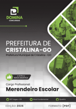 Merendeiro Escolar Cristalina GO | Apostila 2026