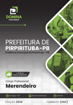 Merendeiro Pirpirituba PB | Apostila 2026