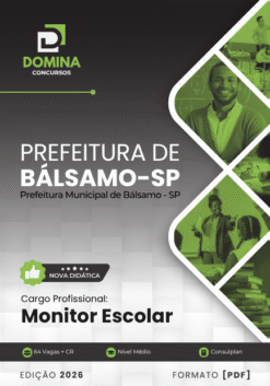 Monitor Escolar Bálsamo SP | Apostila 2026