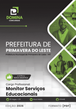 Monitor Serviços Educacionais Primavera do Leste MT | Apostila 2026
