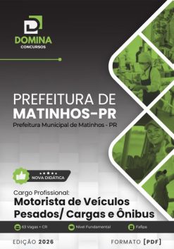 Motorista de Veículos Pesados Matinhos PR | Apostila 2026