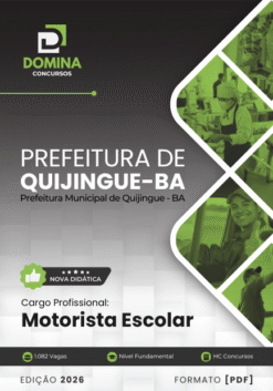 Motorista Escolar Quijingue BA | Apostila 2026