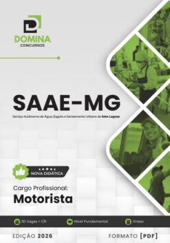 Motorista SAAE de Sete Lagoas MG | Apostila 2026
