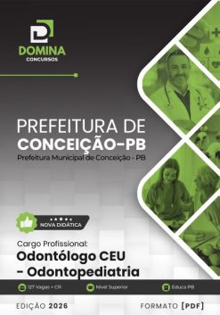 Odontólogo Odontopediatria Conceição PB | Apostila 2026