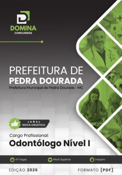 Odontólogo Pedra Dourada MG | Apostila 2026