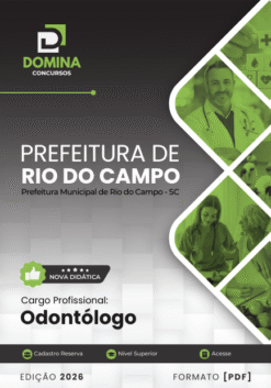 Odontólogo Rio do Campo SC | Apostila 2026