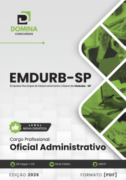 Oficial Administrativo EMDURB Ubatuba SP | Apostila 2026