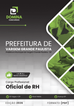 Oficial de RH Vargem Grande Paulista SP | Apostila 2026