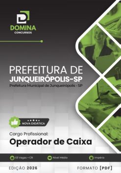 Operador de Caixa Junqueirópolis SP | Apostila 2026