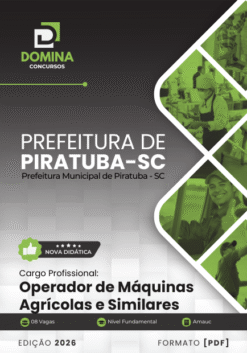 Operador de Máquinas Agrícolas e Similares Piratuba SC | Apostila 2026