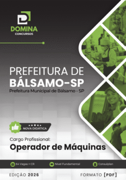 Operador de Máquinas Bálsamo SP | Apostila 2026