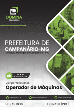 Operador de Máquinas Campanário MG | Apostila 2026