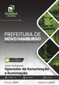 Operador de Sonorização e Iluminação Novo Hamburgo RS | Apostila 2026
