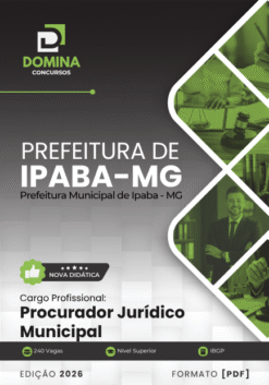 Procurador Jurídico Municipal Ipaba MG | Apostila 2026