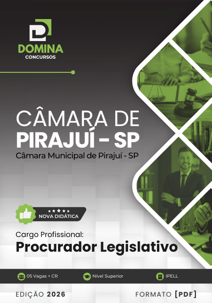 Procurador Legislativo Pirajuí SP | Apostila 2026 1 Procurador Legislativo Pirajuí SP | Apostila 2026