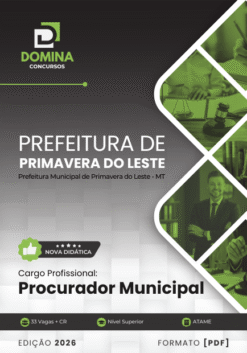 Procurador Municipal Primavera do Leste MT | Apostila 2026