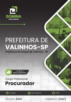 Procurador Valinhos SP | Apostila 2026