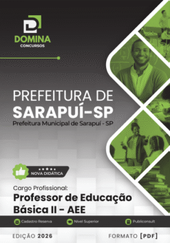 Professor de AEE Sarapuí SP | Apostila 2026