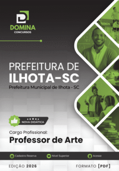 Professor de Artes Ilhota SC | Apostila 2026