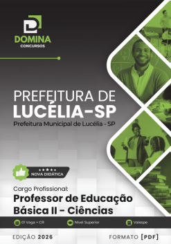 Professor de Ciências Lucélia SP | Apostila 2026