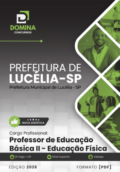 Professor de Educação Física Lucélia SP | Apostila 2026