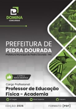 Professor de Educação Física Pedra Dourada MG | Apostila 2026