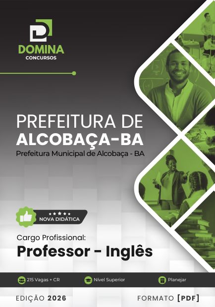 Professor de Inglês Alcobaça BA | Apostila 2026 1 Professor de Inglês Alcobaça BA | Apostila 2026