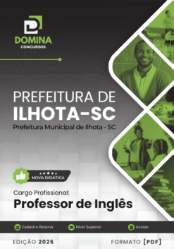 Professor de Inglês Ilhota SC | Apostila 2026
