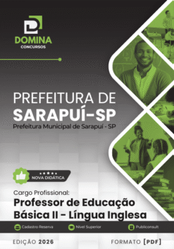 Professor de Inglês Sarapuí SP | Apostila 2026