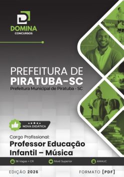 Professor de Música Piratuba SC | Apostila 2026