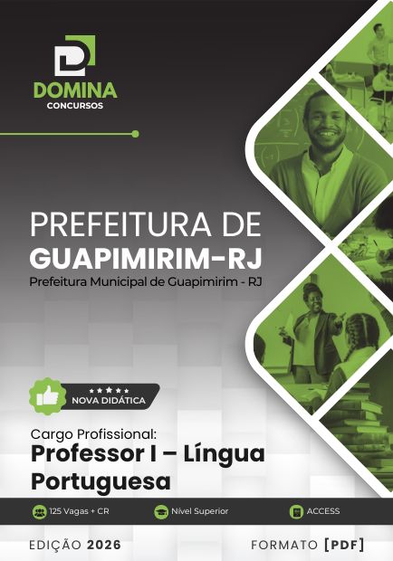 Professor de Português Guapimirim RJ | Apostila 2026 1 Professor de Português Guapimirim RJ | Apostila 2026