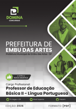 Professor de Português Prefeitura Embu das Artes SP | Apostila 2026