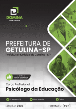 Psicólogo da Educação Getulina SP | Apostila 2026