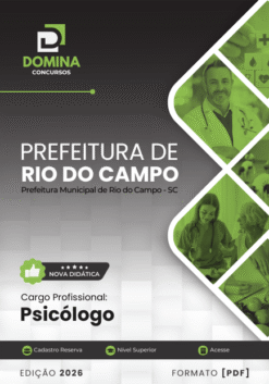 Psicólogo Rio do Campo SC | Apostila 2026