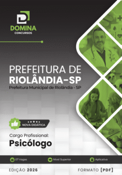 Psicólogo Riolândia SP | Apostila 2026