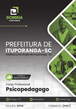 Psicopedagogo Ituporanga SC | Apostila 2026