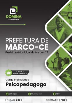 Psicopedagogo Marco CE | Apostila 2026